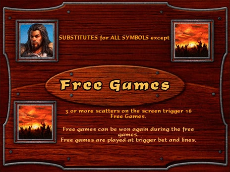 casino screen of symbols