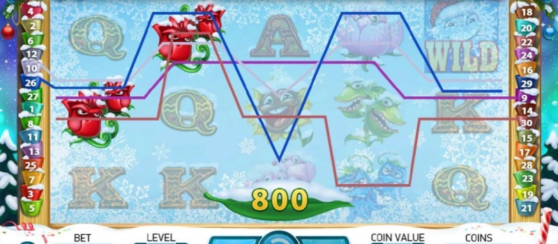 casino screen of symbols