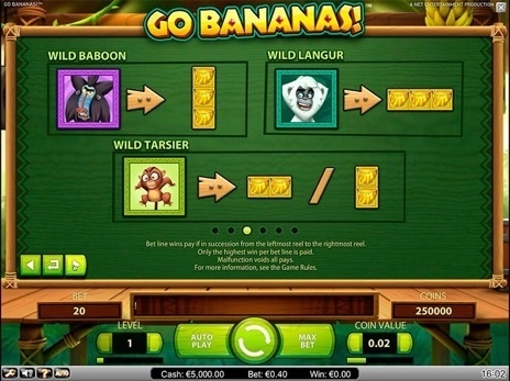 casino screen of symbols