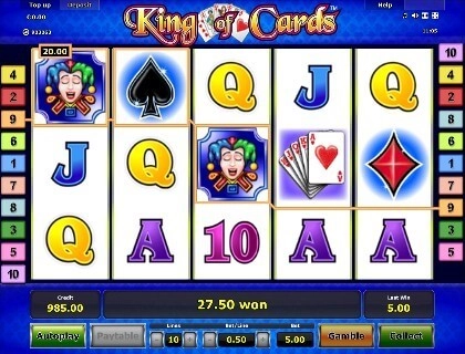 casino screen of symbols
