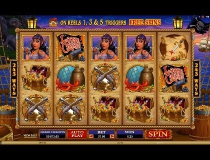 casino screen of symbols