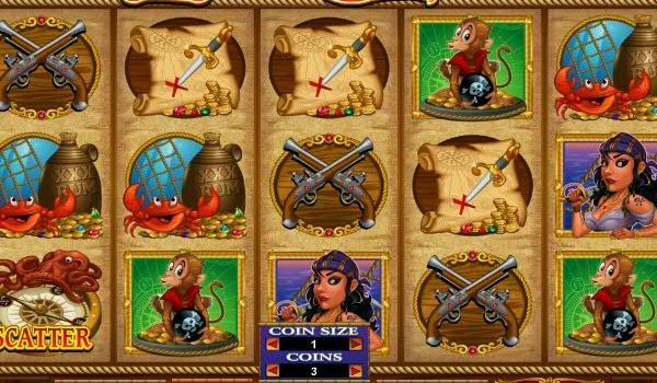 casino screen of symbols