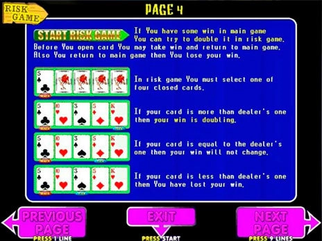 casino screen of symbols
