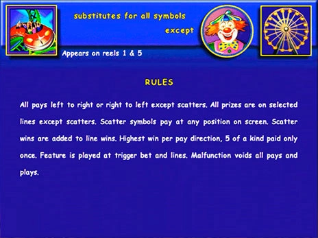 casino screen of symbols