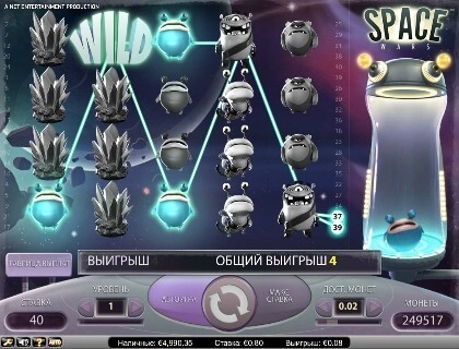 casino screen of symbols
